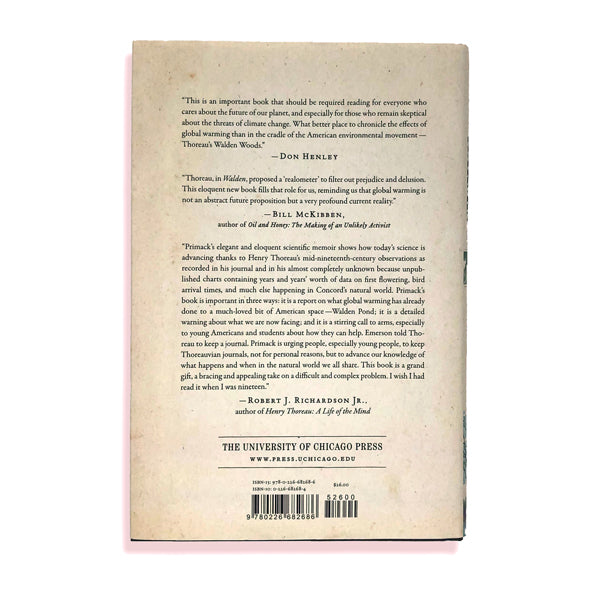 Walden Warming: Climate Change comes to Thoreau's Woods - Richard B. Primack (hardcover)